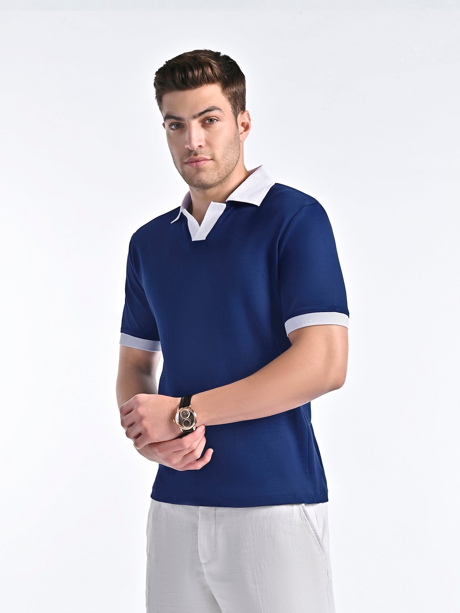 Nautical Crest Polo with contrast trims - Image 3