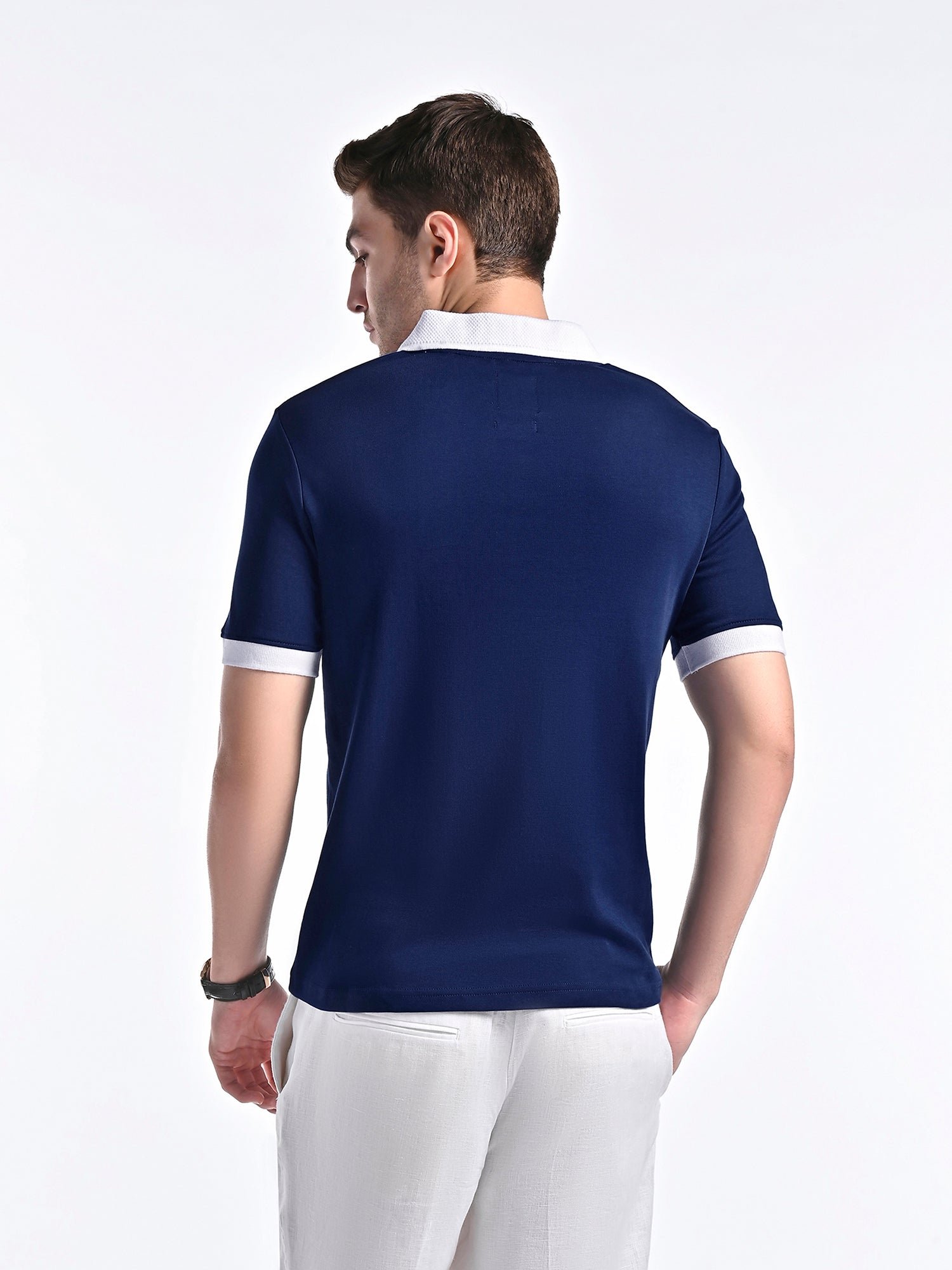 Nautical Crest Polo with contrast trims - Image 5