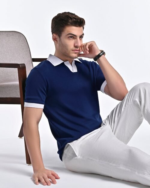 Nautical Crest Polo with contrast trims